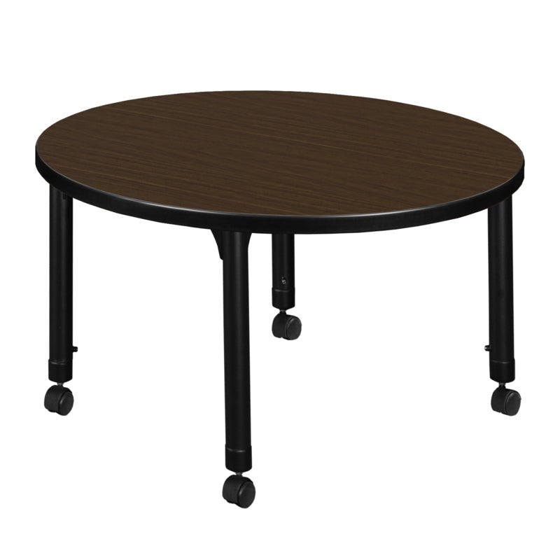 Regency Kee Round Mobile Height Adjustable Classroom Table 30"W x 30"D x 23" - 34"H (REG - TB36R) - SchoolOutlet