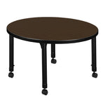 Regency Kee Round Mobile Height Adjustable Classroom Table 30
