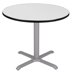 Regency Cain 36 in. Medium Round X-Base Breakroom Table