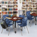 Regency Kee Square Height Adjustable Mobile Classroom Activity Table 42