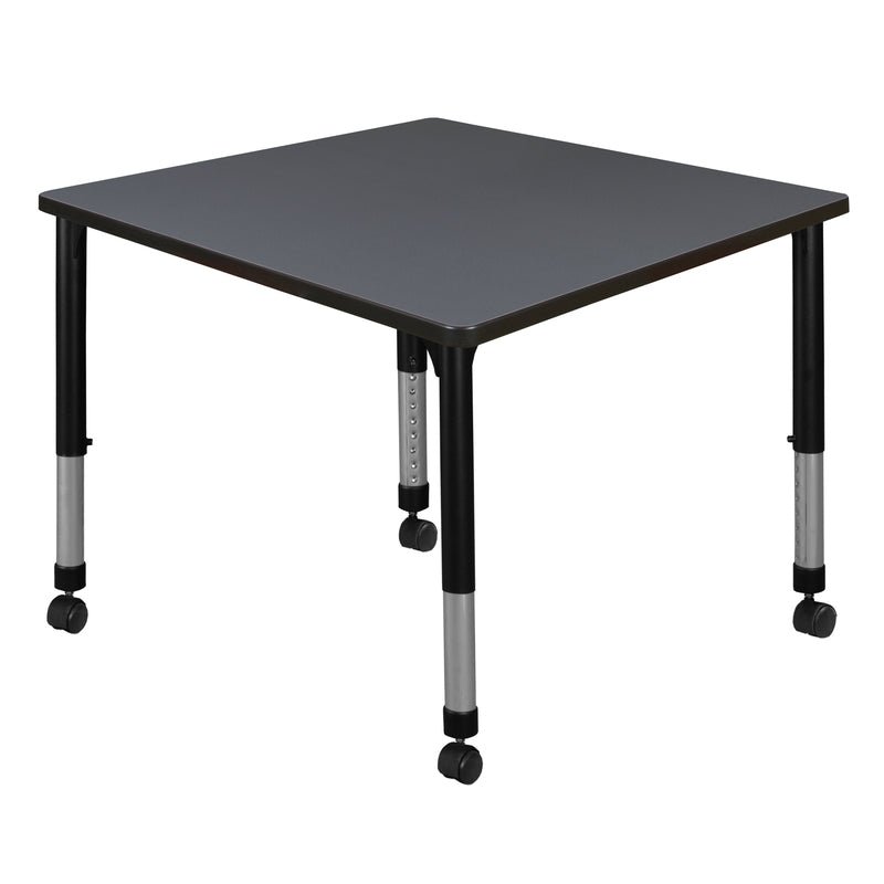 Regency Kee Square Height Adjustable Mobile Classroom Activity Table 42"W x 42"D x 23" - 34"H (REG - TB4242) - SchoolOutlet