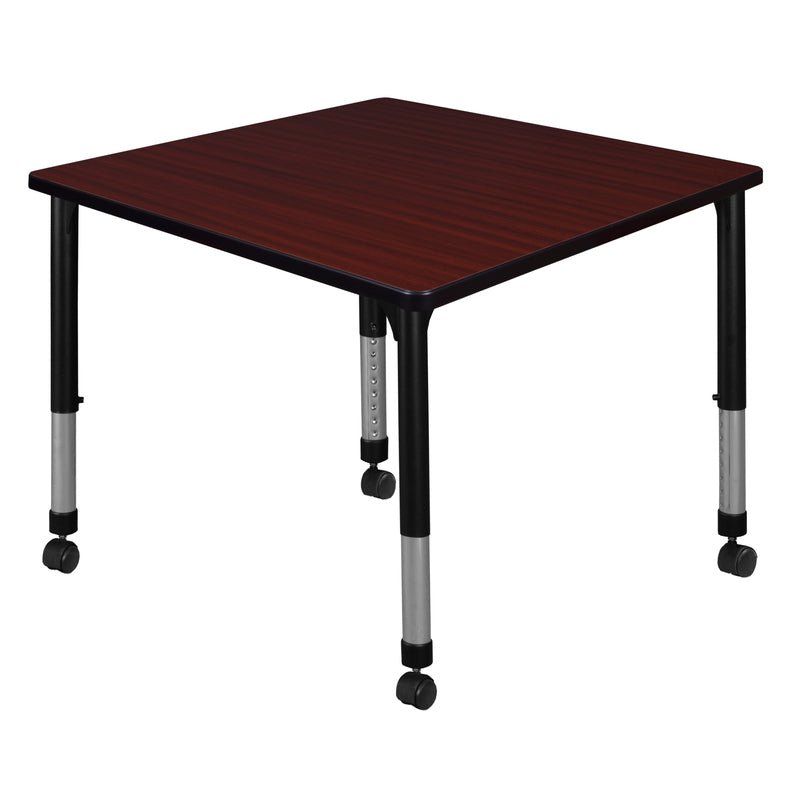 Regency Kee Square Height Adjustable Mobile Classroom Activity Table 42"W x 42"D x 23" - 34"H (REG - TB4242) - SchoolOutlet