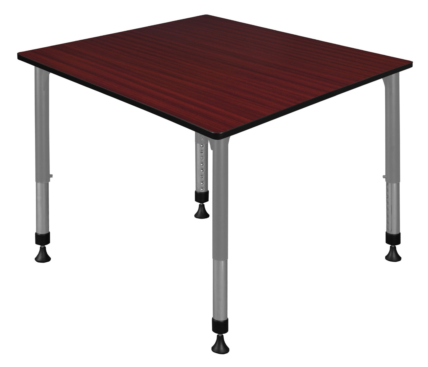 Regency Kee 42 in. Square Height Adjustable Mobile Classroom Activity Table - SchoolOutlet