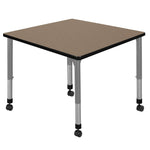 Regency Kee Square Height Adjustable Mobile Classroom Activity Table 42