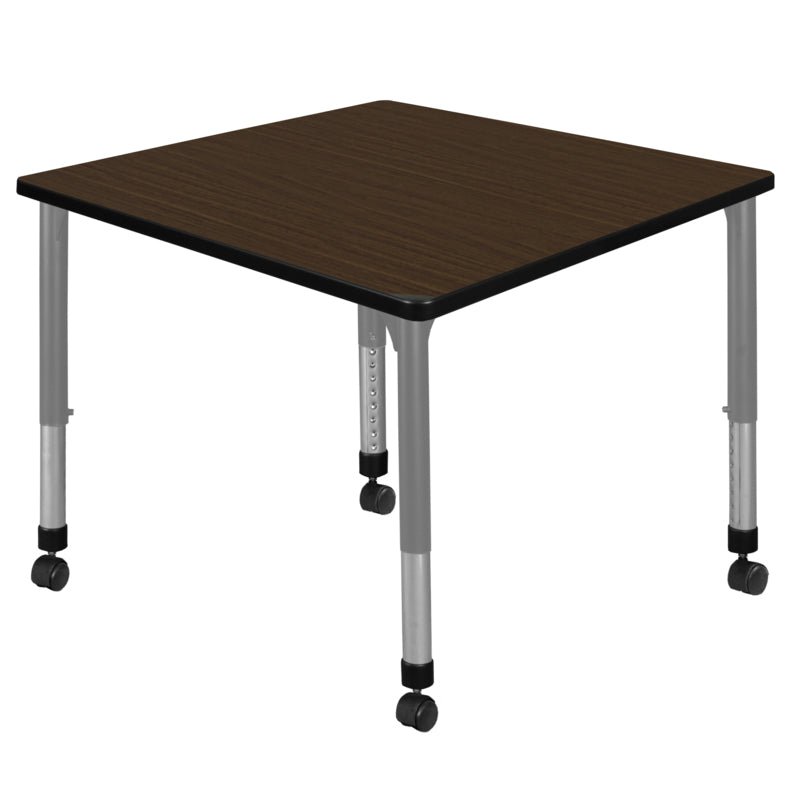 Regency Kee Square Height Adjustable Mobile Classroom Activity Table 42"W x 42"D x 23" - 34"H (REG - TB4242) - SchoolOutlet