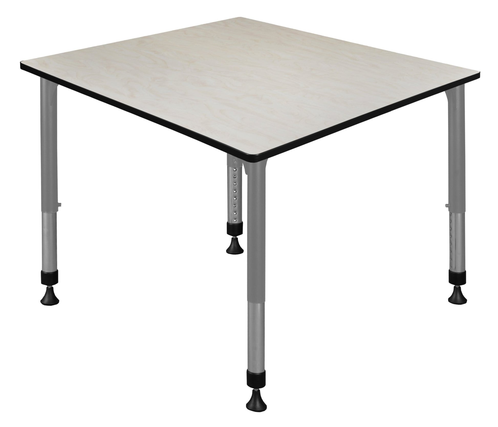 Regency Kee 42 in. Square Height Adjustable Mobile Classroom Activity Table - SchoolOutlet