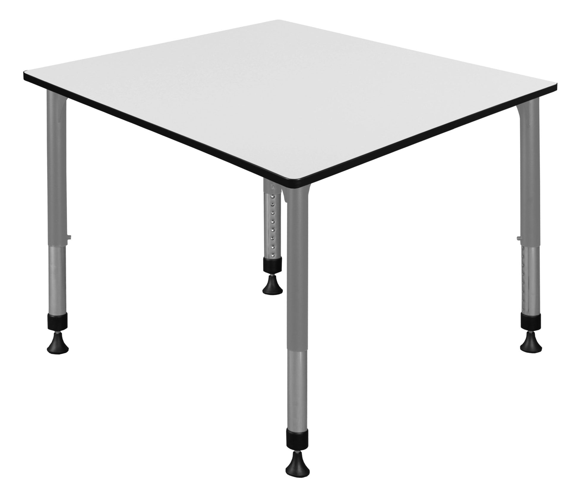 Regency Kee 42 in. Square Height Adjustable Mobile Classroom Activity Table - SchoolOutlet