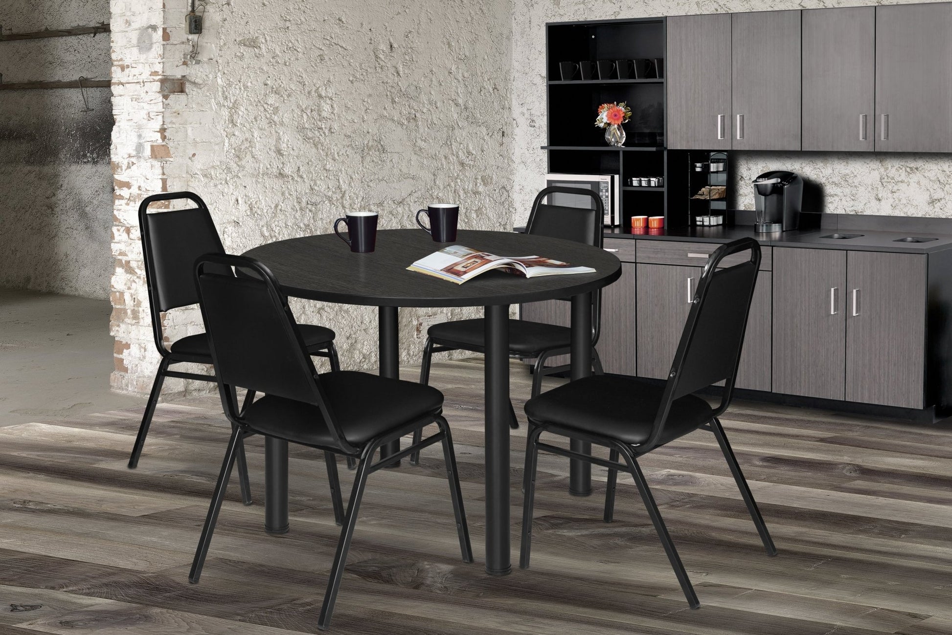 Regency Kee 42 in. Medium Round Breakroom Table - SchoolOutlet