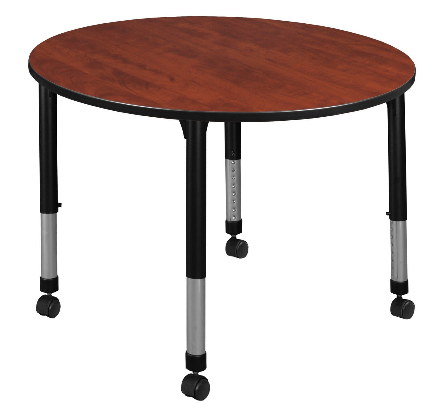 Regency Kee 42 in. Round Height Adjustable Mobile Classroom Activity Table - SchoolOutlet
