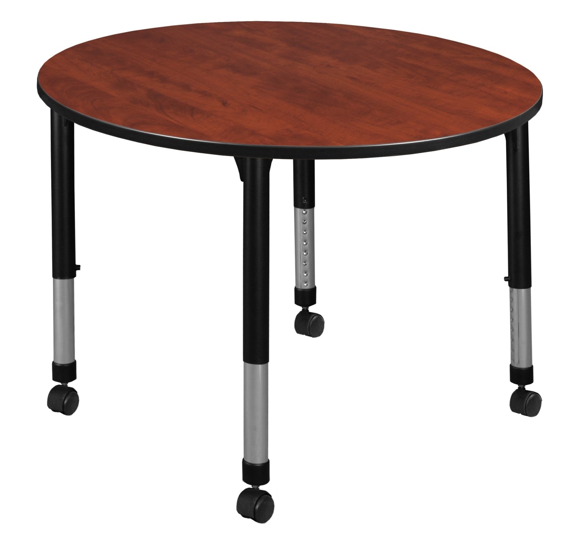 Regency Kee 42 in. Round Height Adjustable Mobile Classroom Activity Table - SchoolOutlet