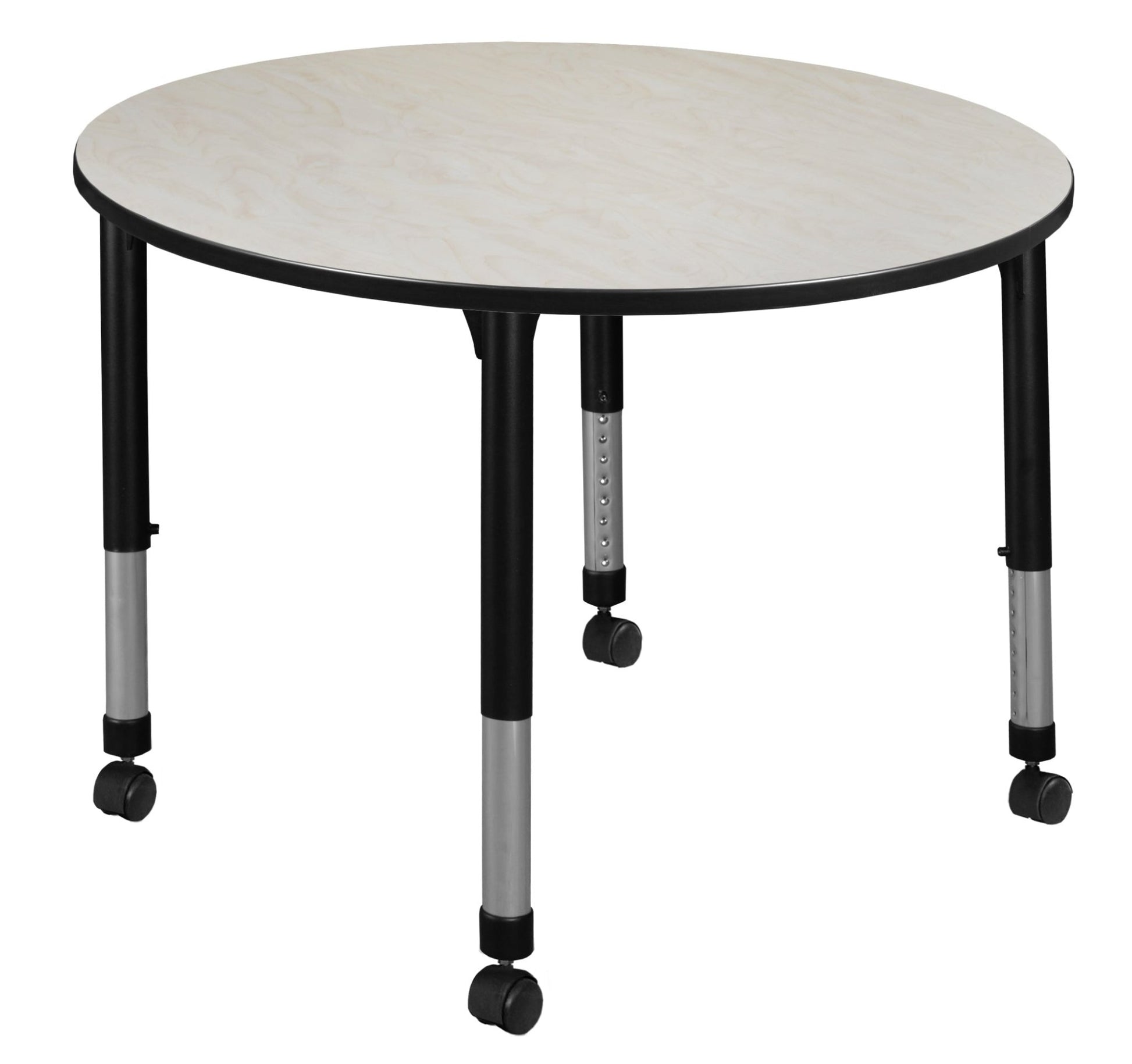 Regency Kee 42 in. Round Height Adjustable Mobile Classroom Activity Table - SchoolOutlet