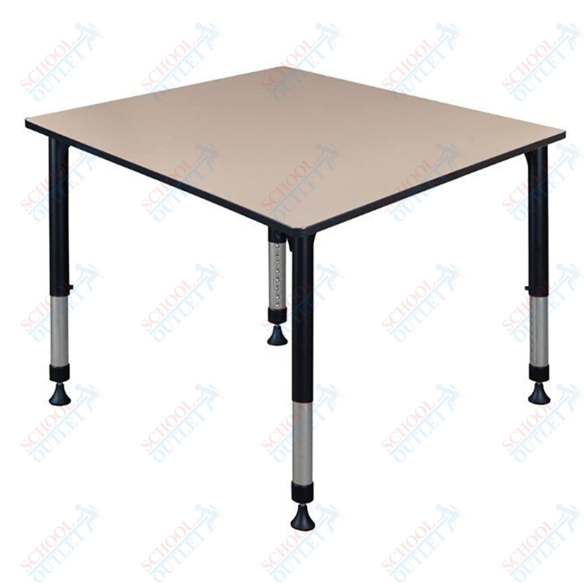 Regency Kee 48 in. Square Height Adjustable Classroom Activity Table - SchoolOutlet