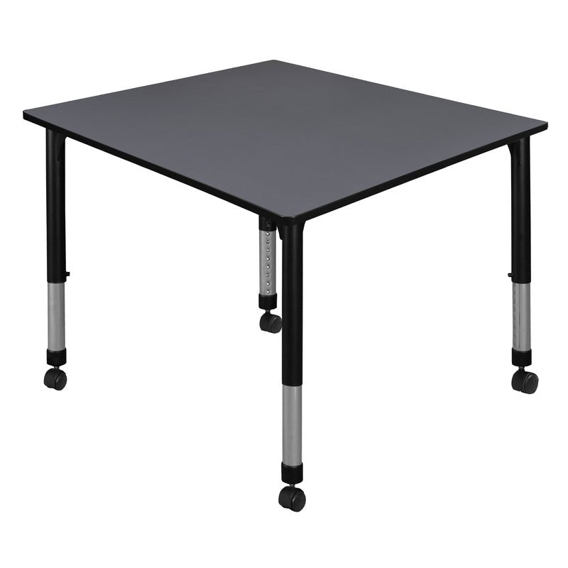 Regency Kee Square Mobile Adjustable Classroom Table 48"W x 48"D x 23" - 34"H (REG - TB4848) - SchoolOutlet
