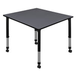 Regency Kee Square Mobile Adjustable Classroom Table 48