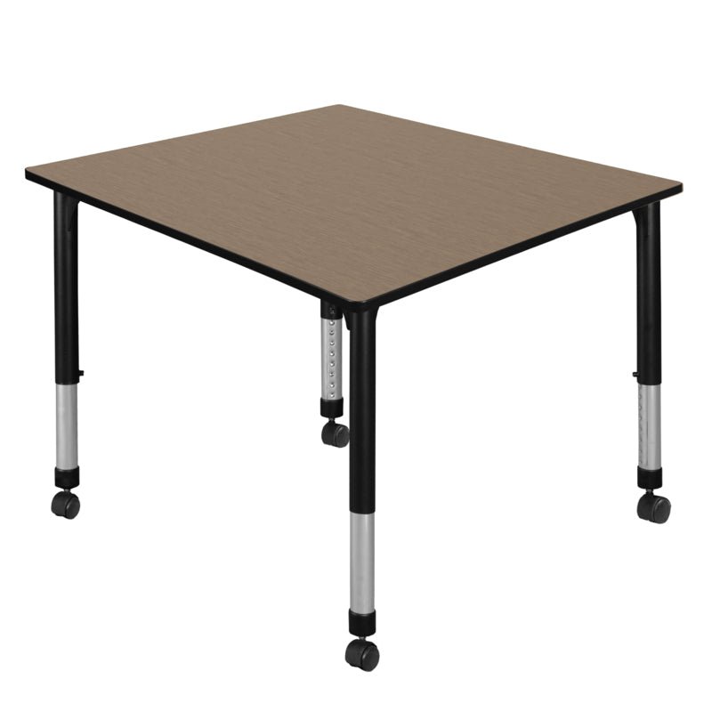 Regency Kee Square Mobile Adjustable Classroom Table 48"W x 48"D x 23" - 34"H (REG - TB4848) - SchoolOutlet