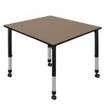 Regency Kee Square Mobile Adjustable Classroom Table 48