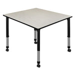 Regency Kee Square Mobile Adjustable Classroom Table 48