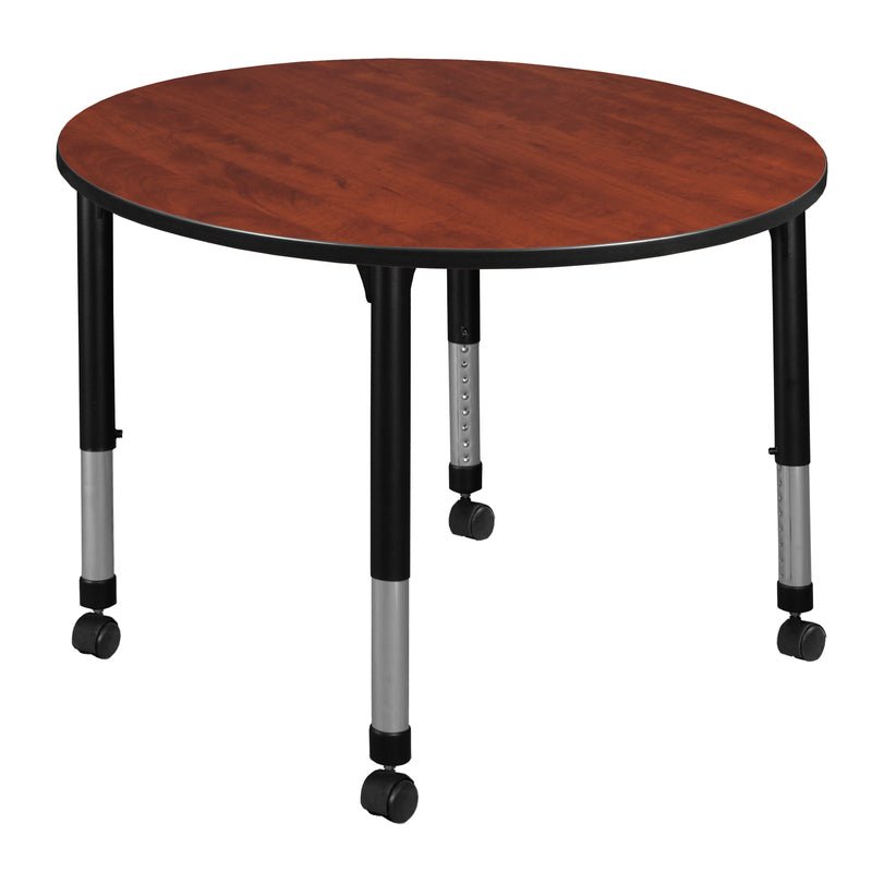 Regency Kee Mobile Round Height Adjustable Classroom Activity Table 48" W x 48" D x 23" - 34"H (REG - TB48R) - SchoolOutlet