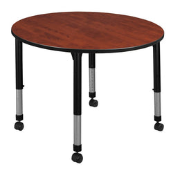 Regency Kee Mobile Round Height Adjustable Classroom Activity Table 48" W x 48" D x 23"-34"H (REG-TB48R)