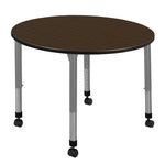 Regency Kee Mobile Round Height Adjustable Classroom Activity Table 48