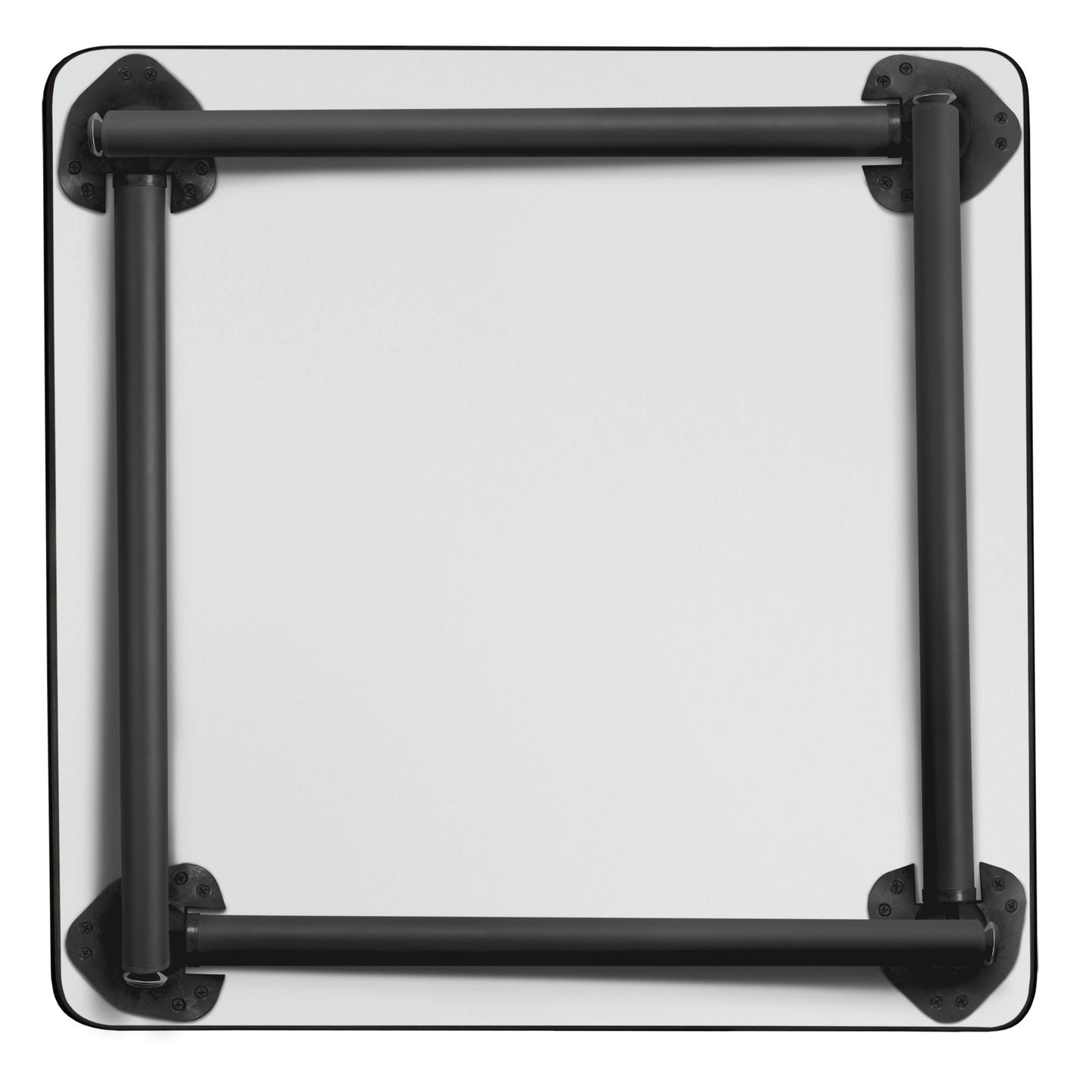 Regency Kee 30 in. Small Square Breakroom Table, Black Folding Legs - SchoolOutlet