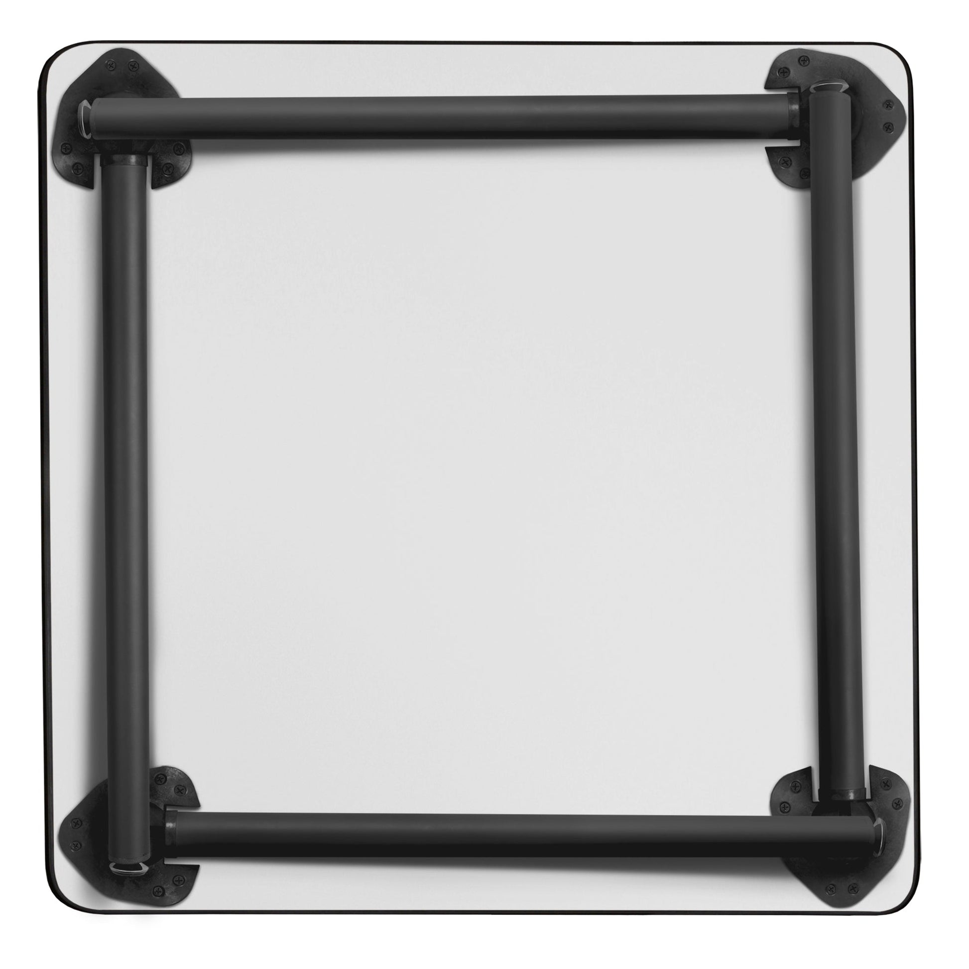 Regency Kee 30 in. Small Square Breakroom Table, Black Folding Legs - SchoolOutlet