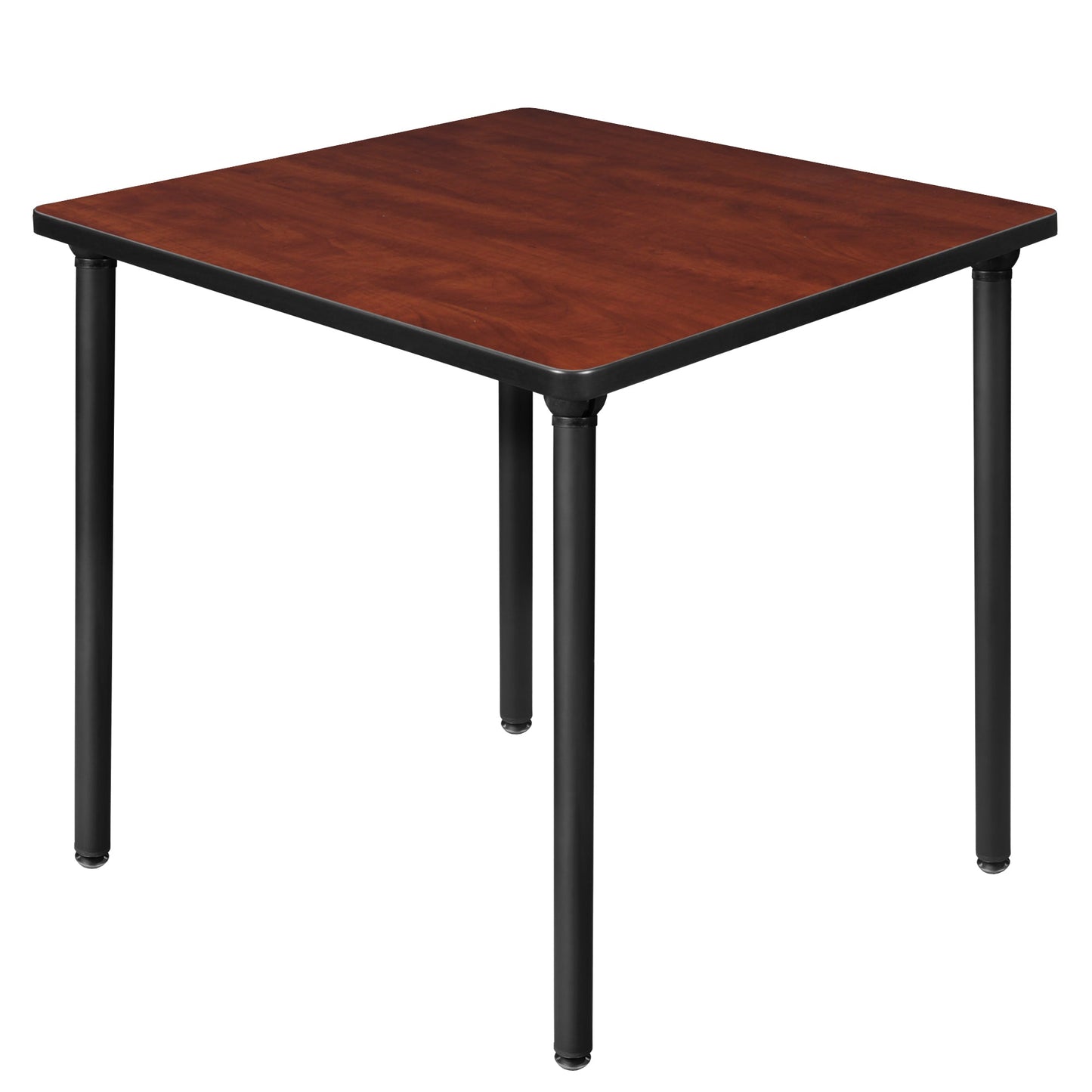 Regency Kee 30 in. Small Square Breakroom Table, Black Folding Legs - SchoolOutlet
