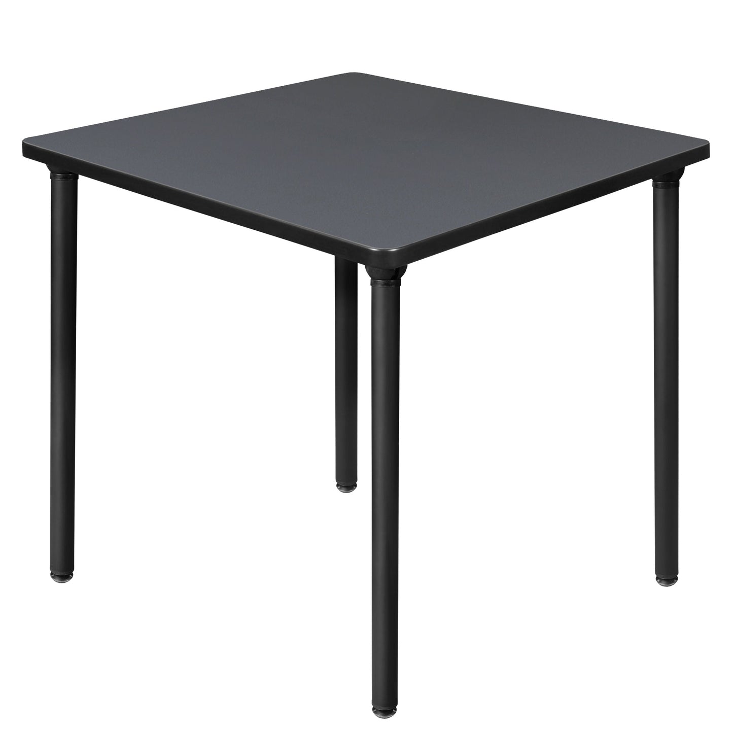 Regency Kee 30 in. Small Square Breakroom Table, Black Folding Legs - SchoolOutlet