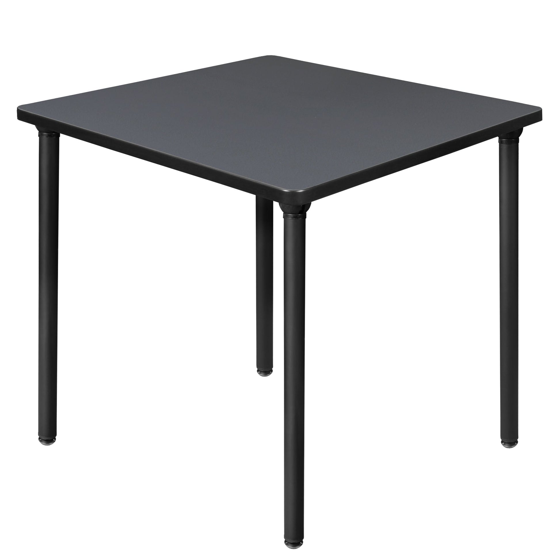 Regency Kee 30 in. Small Square Breakroom Table, Black Folding Legs - SchoolOutlet