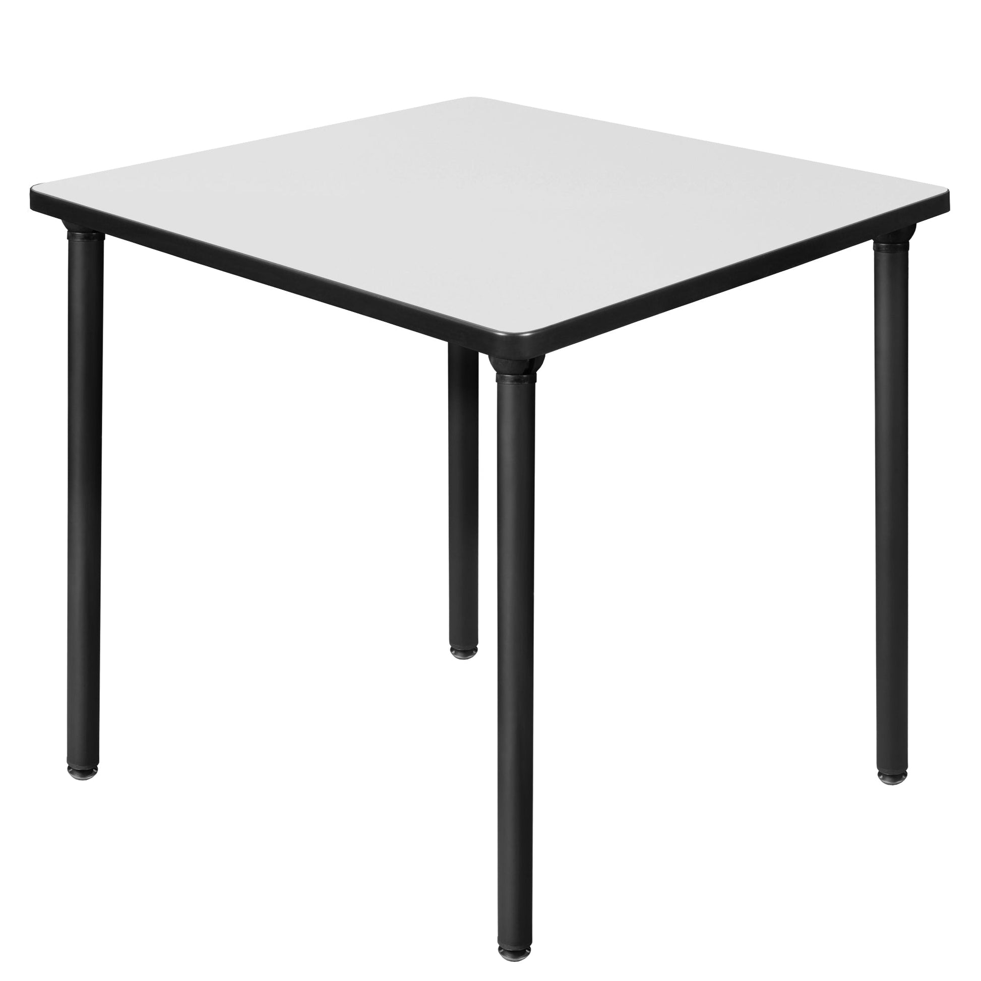 Regency Kee 30 in. Small Square Breakroom Table, Black Folding Legs - SchoolOutlet