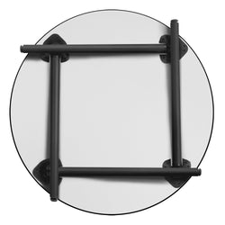 Regency Kee 36 in. Medium Round Breakroom Table, Black Folding Legs