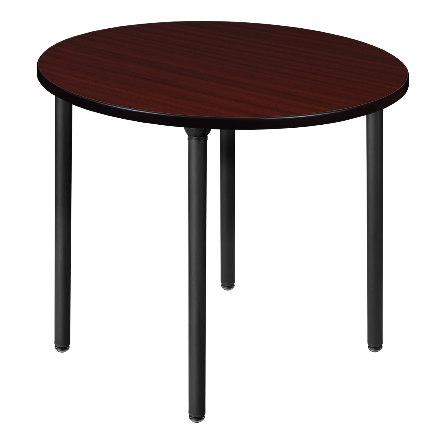 Regency Kee 36 in. Medium Round Breakroom Table, Black Folding Legs - SchoolOutlet