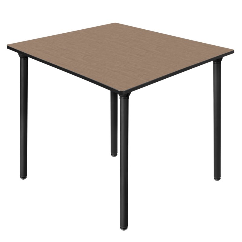 Regency Kee 42 in. Medium Square Breakroom Table, Black Folding Legs - SchoolOutlet