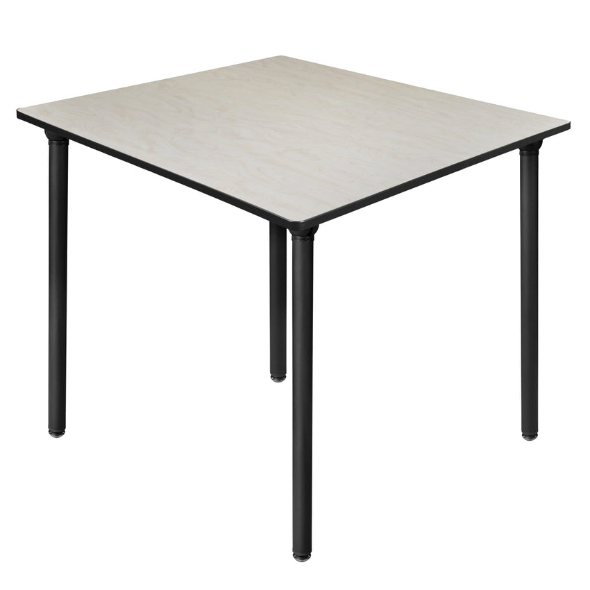 Regency Kee 48 in. Large Square Breakroom Table, Black Folding Legs - SchoolOutlet