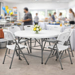 Regency Trestle 6 ft Round Folding Table 72
