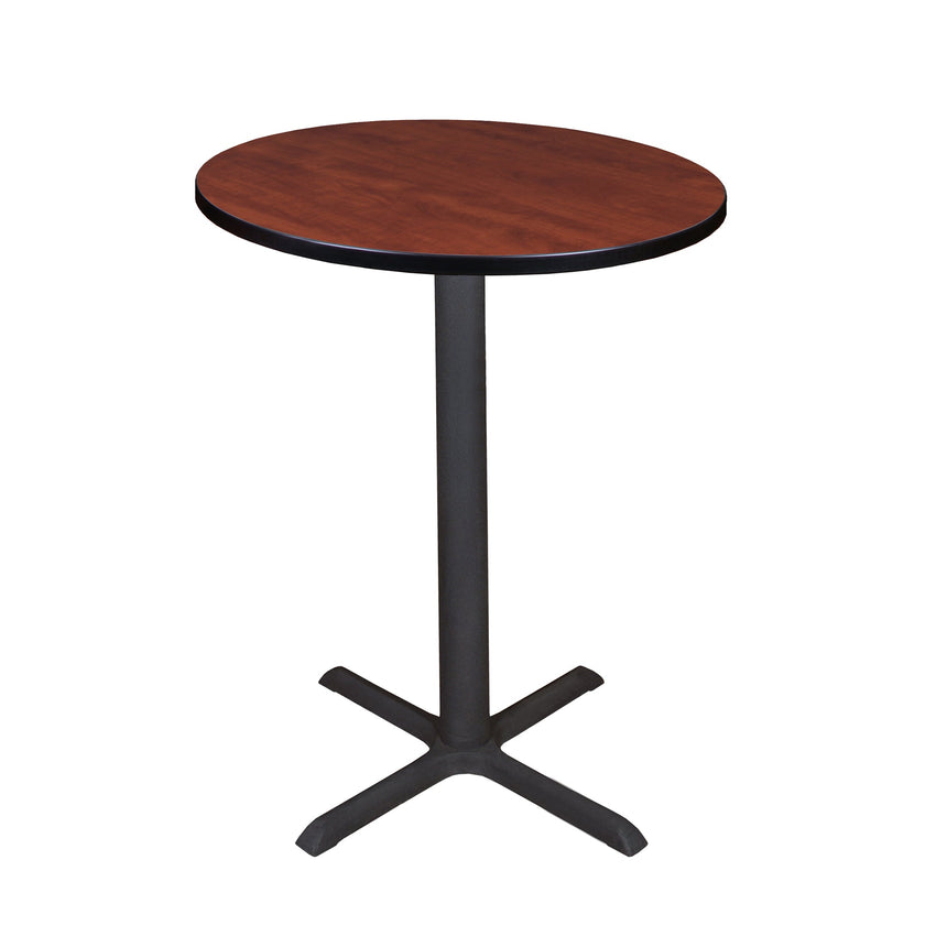 Regency Cain Small 30 in. Round X - Base Cafe Table - SchoolOutlet