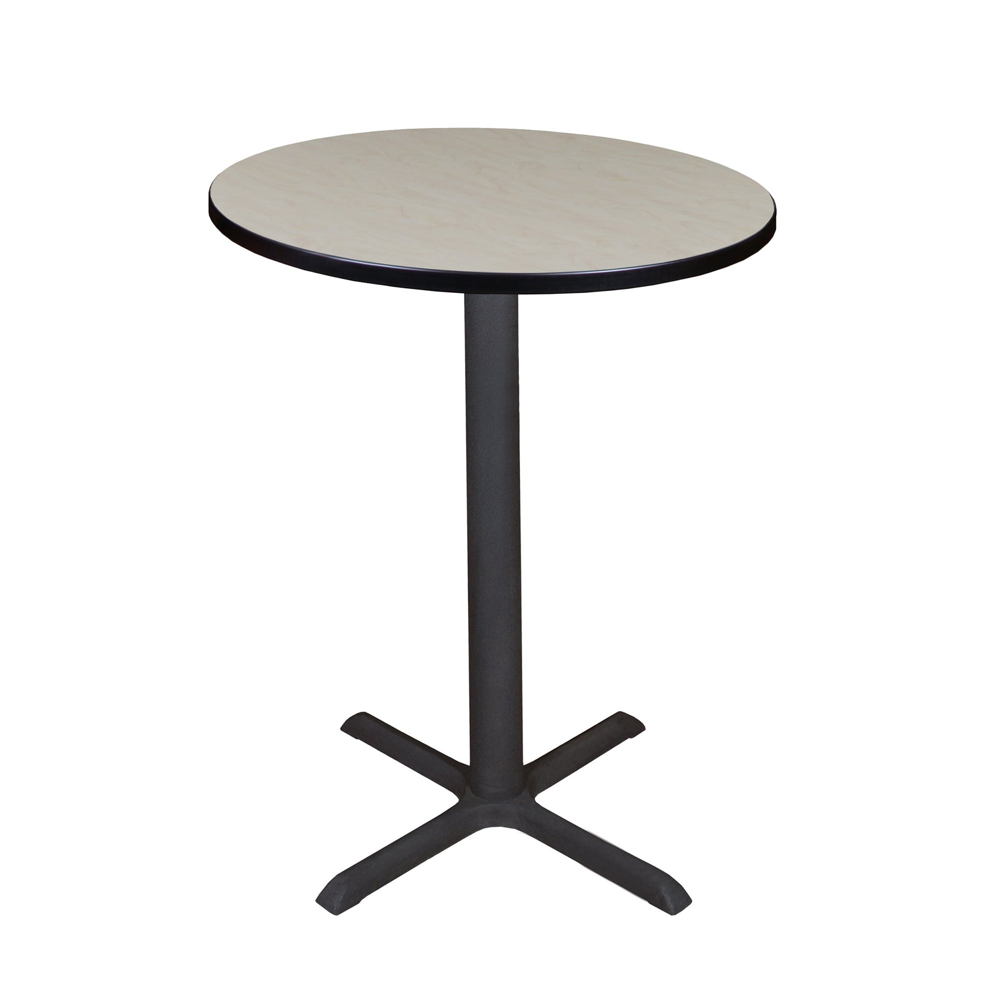 Regency Cain Small 30 in. Round X - Base Cafe Table - SchoolOutlet