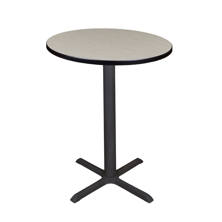 Regency Cain Small 30 in. Round X - Base Cafe Table - SchoolOutlet