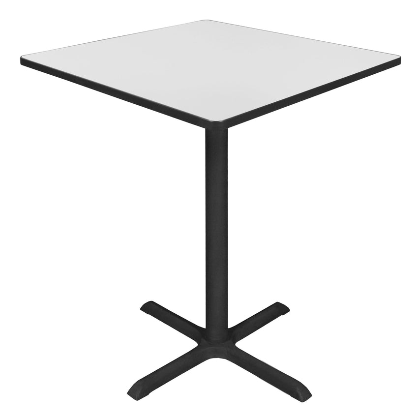 Regency Cain Medium 36 in. Square X - Base Cafe Table - SchoolOutlet