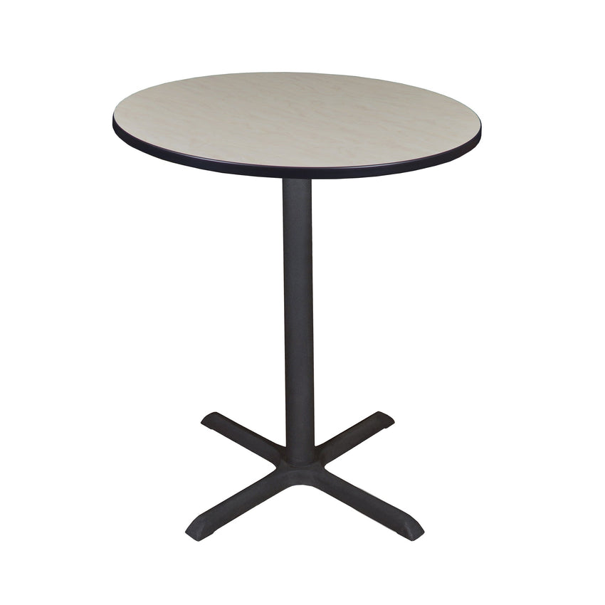 Regency Cain Medium 36 in. Round X - Base Cafe Table - SchoolOutlet