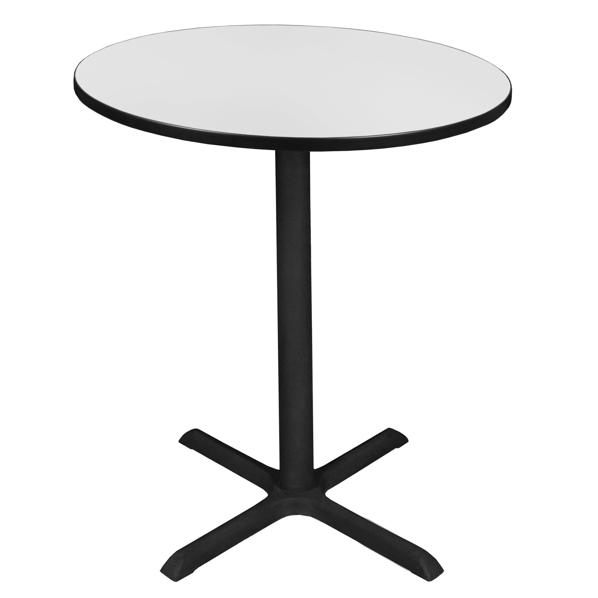Regency Cain Medium 36 in. Round X - Base Cafe Table - SchoolOutlet