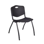 Regency Kobe Multiuse Square X - Base Breakroom Table with 4 M Stack Chairs 42