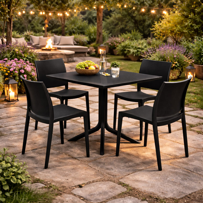 Regency Niche Terrace 31.5" Square Plastic Indoor/Outdoor Bistro Table 31.5"W x 31.5"D x 29.5"H (REG-TOB3131XX) - SchoolOutlet