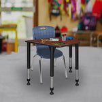 Regency Learning Height Adjustable Trapezoid Kids Desk 36
