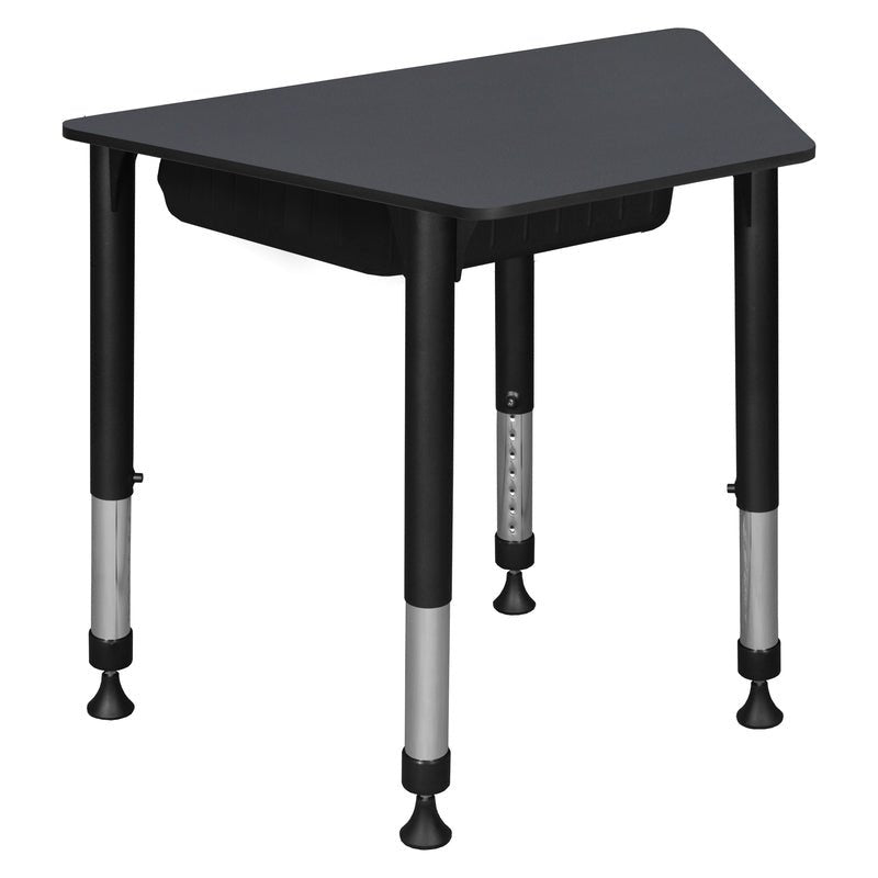 Regency Learning Height Adjustable Trapezoid Kids Desk 36" W x 23" D x 23" - 34"H (REG - TSD362319) - SchoolOutlet