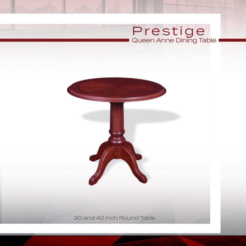 Regency Prestige Queen Anne Dining Table 30"W x 30"D x 29"H (REG - TVCTR30) - SchoolOutlet