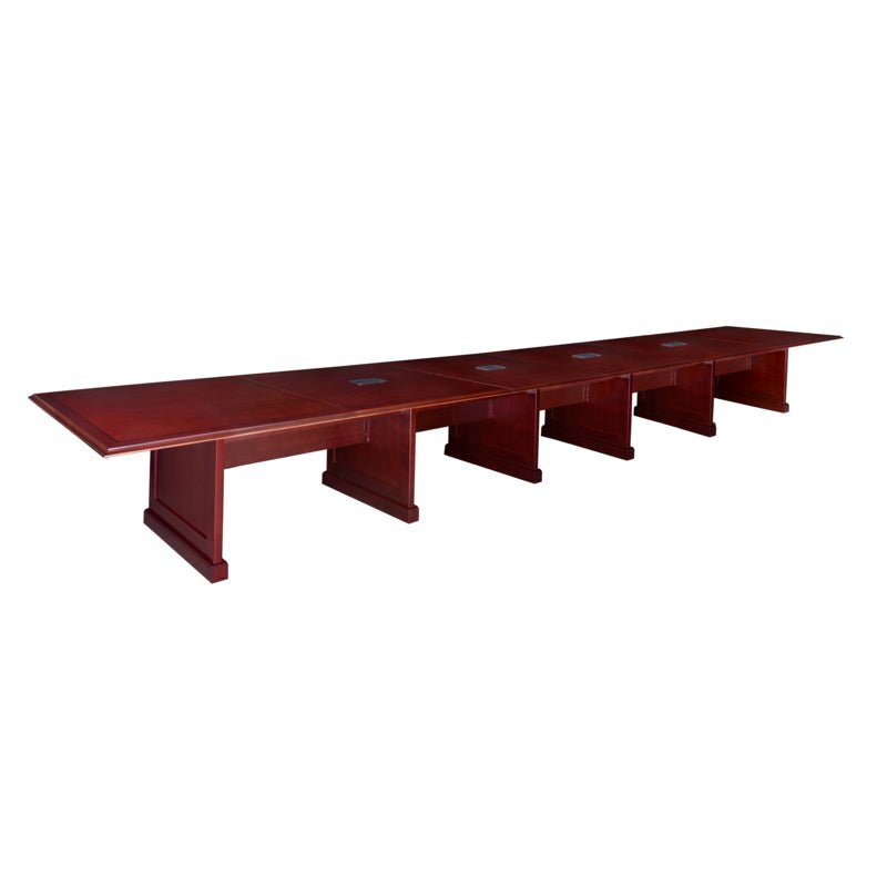 Regency Prestige Traditional Massive Executive Conference Table with Quad Charging Ports 288"W x 52"D x 29"H (REG - TVCTRC28852) - SchoolOutlet