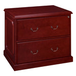 Regency Prestige 2 Drawer Lateral File Cabinet with Brass Hardware 36