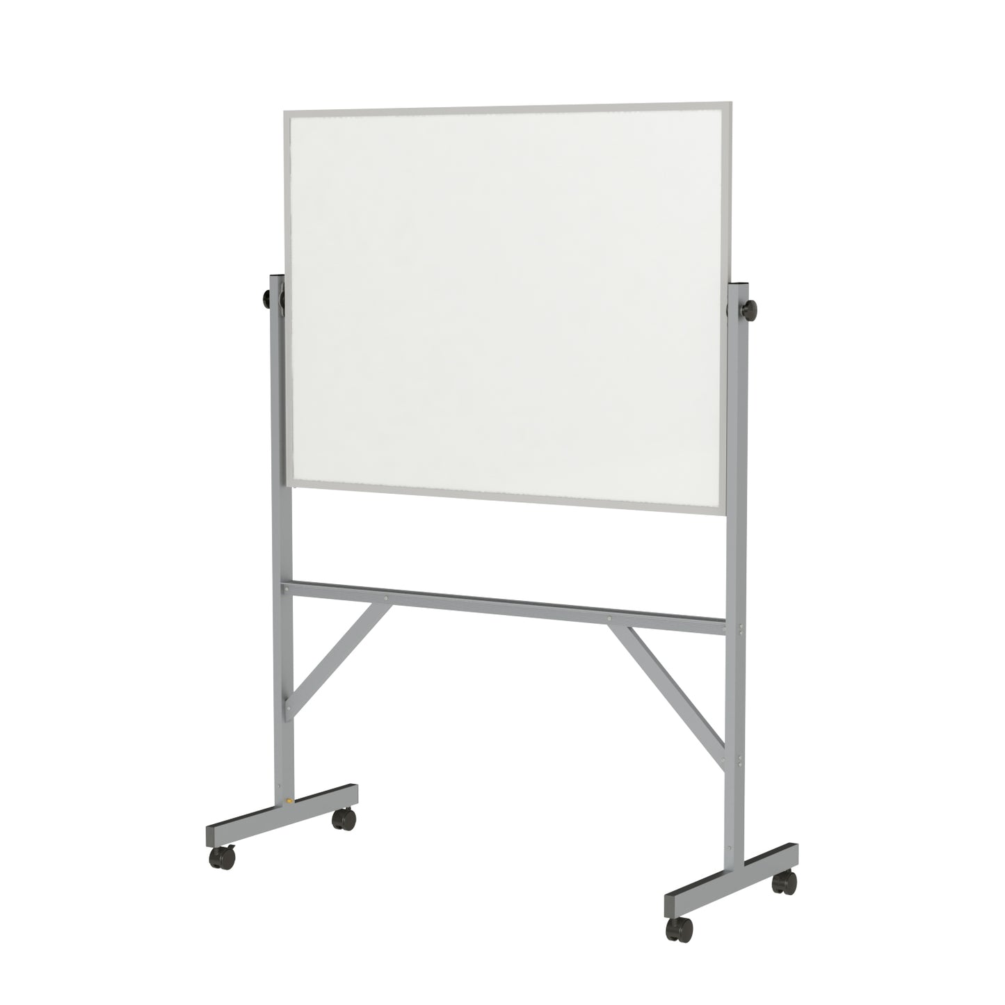 Ghent Reversible Porcelain Whiteboard, Aluminum Frame, Magnetic, 3'H x 4'W (GHE-ARM1M134)