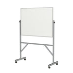 Ghent Reversible Porcelain Whiteboard, Aluminum Frame, Magnetic, 3'H x 4'W (GHE-ARM1M134)